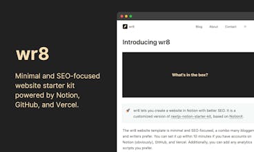 Notion to Website Starter Kit gallery image