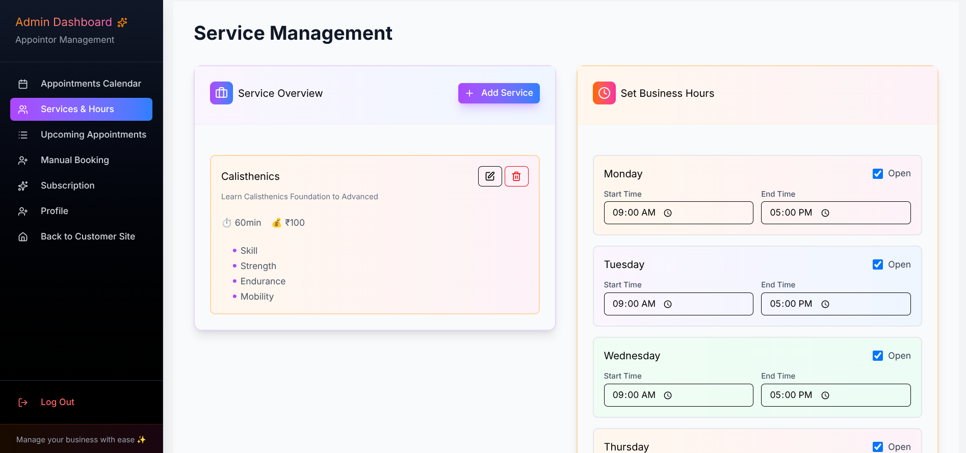 Appointor - Screenshot 3 showing product features and functionality