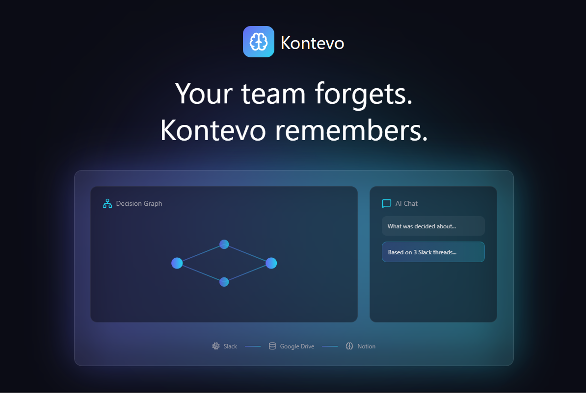 Kontevo - Main screenshot showing features and interface