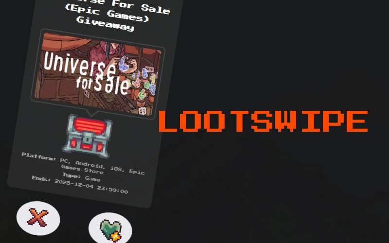 LootSwipe - Main product screenshot demonstrating key features and user interface