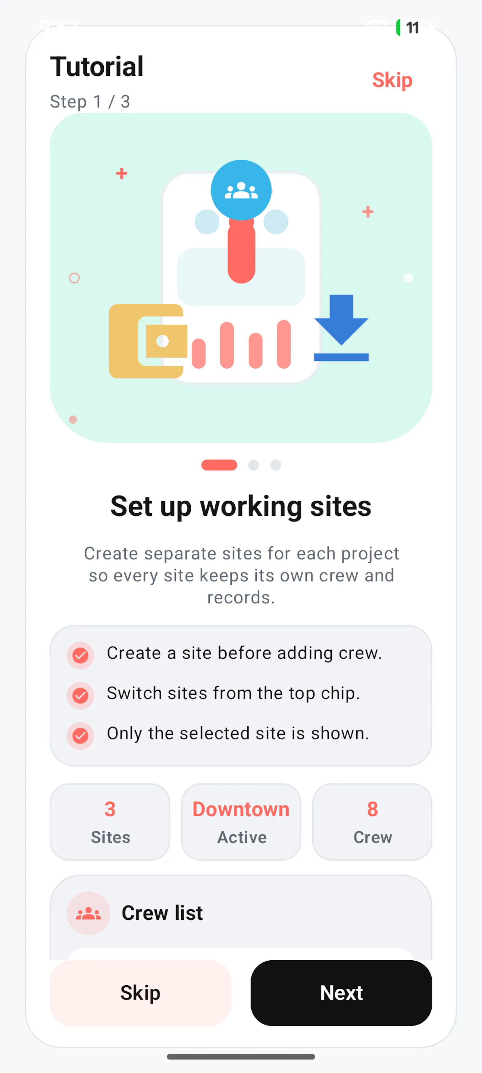 Android app launch screenshot 3