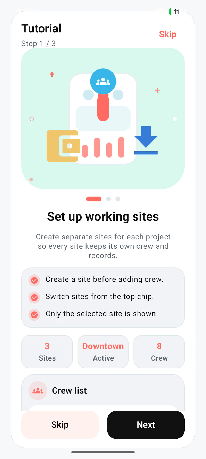 Android app launch screenshot 3