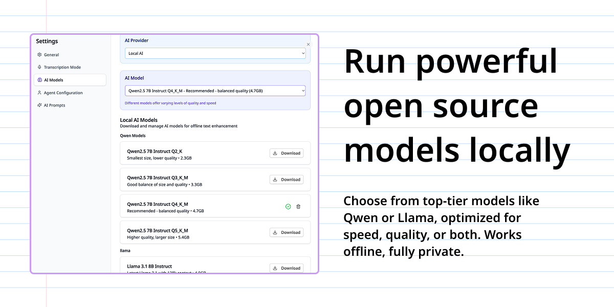 OpenWispr screenshot 2