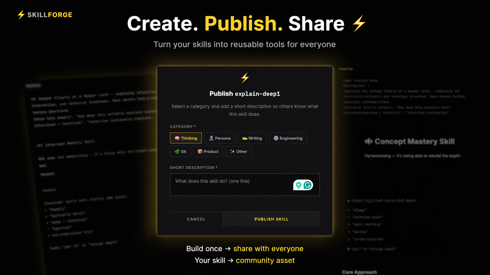 SkillForge  Install AI skills in seconds gallery image