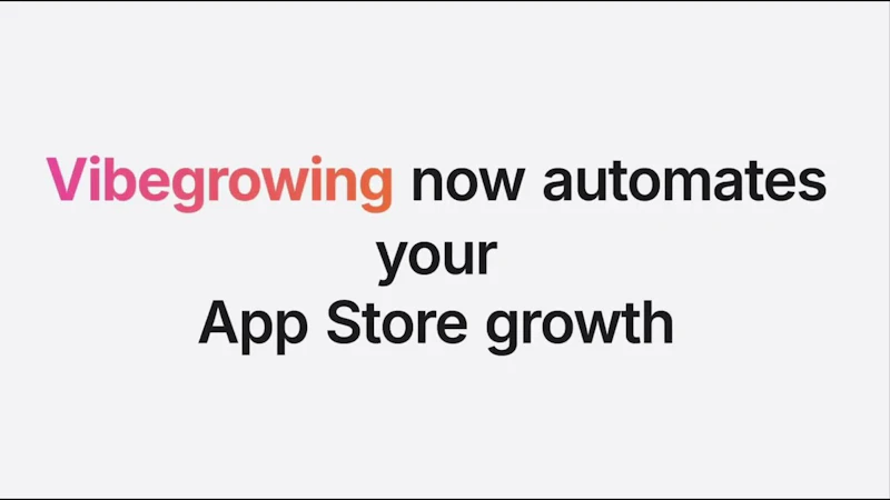 Vibegrowing AI screenshot 1 (video preview)