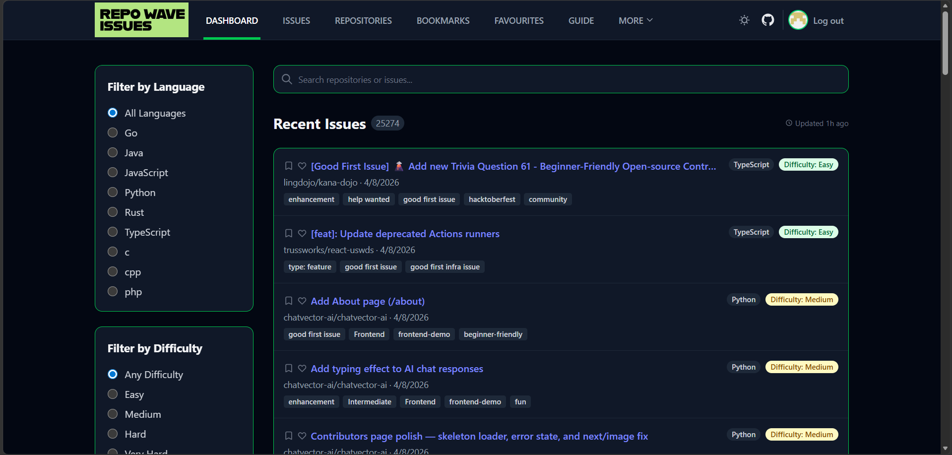 Open Source Finder - Repowave gallery image