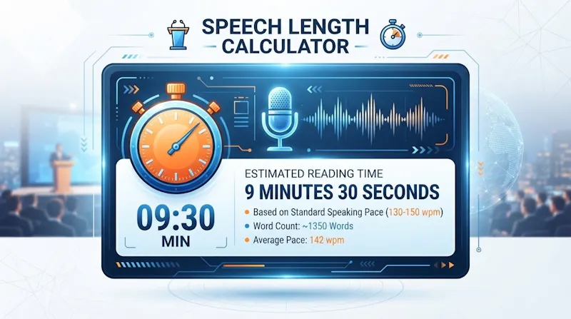 Speech Length Calculator screenshot 1
