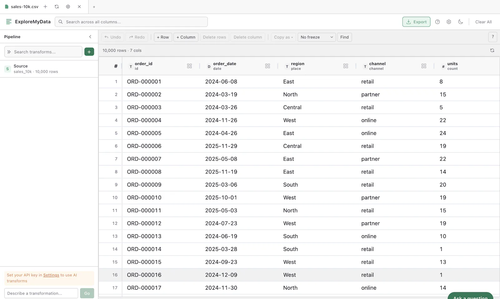 ExploreMyData screenshot 2