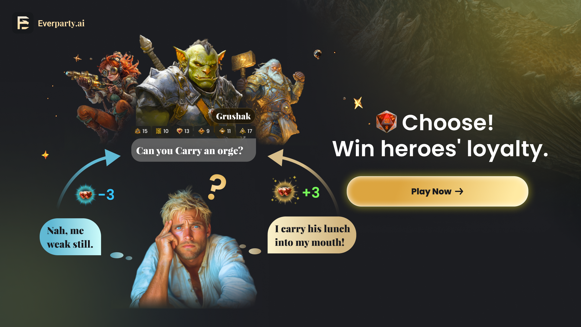 Média Everparty.ai - Recrutez vos héros d'IA dans une aventure de fantaisie sociale 3
