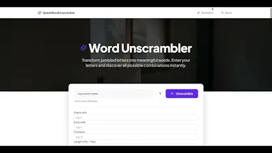 Quick Word Unscramble gallery image