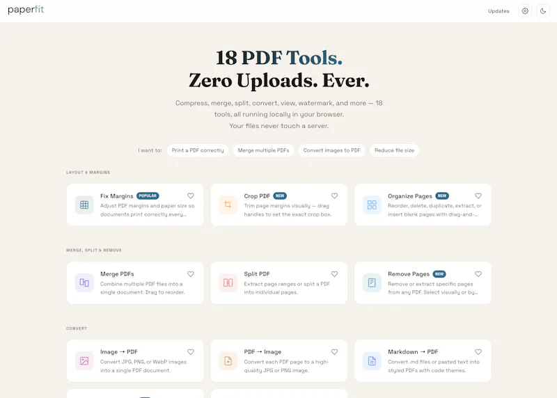 Paperfit screenshot 2