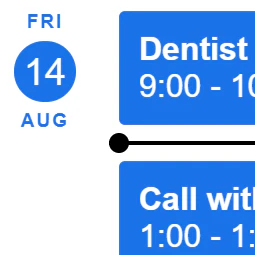 Modern Google Calendar Embed