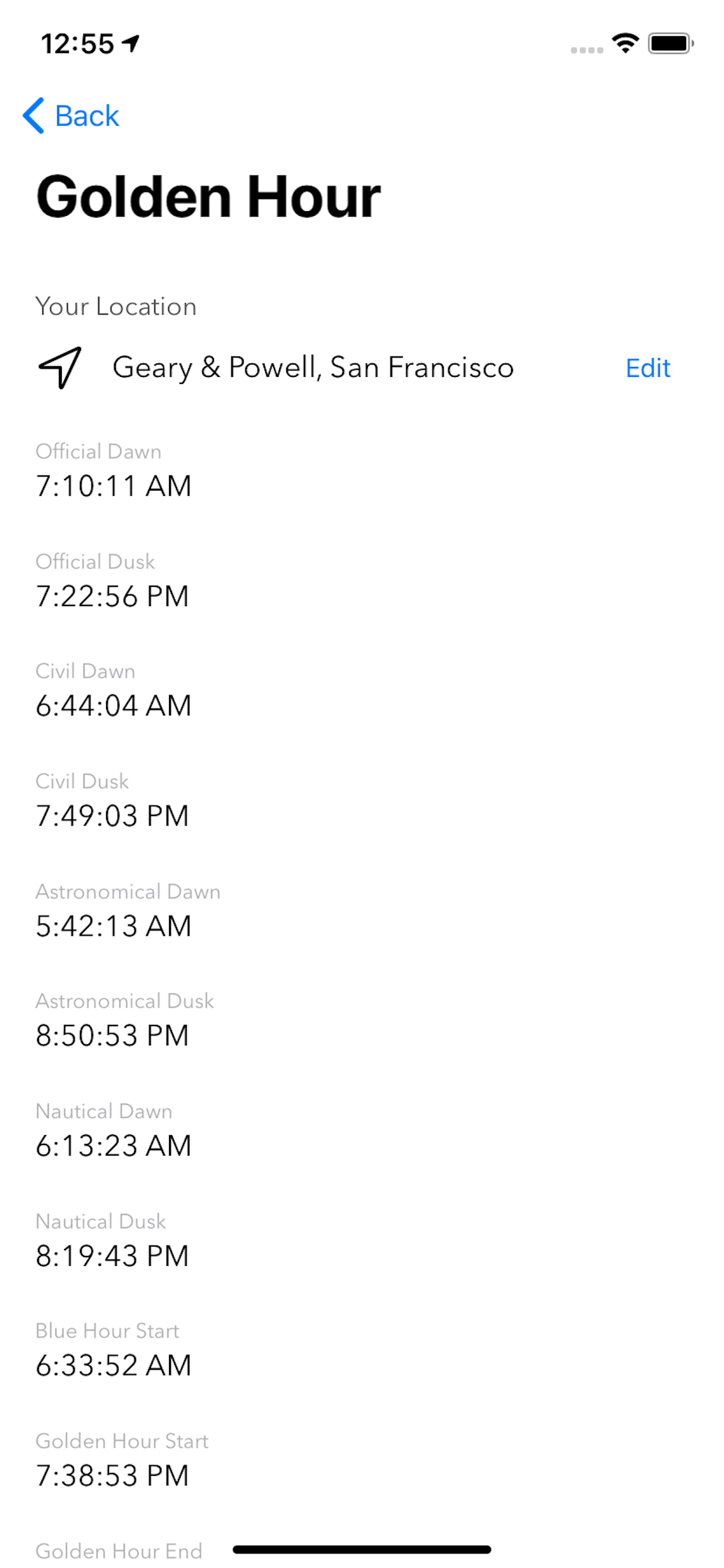 PhotographyCalc gallery image