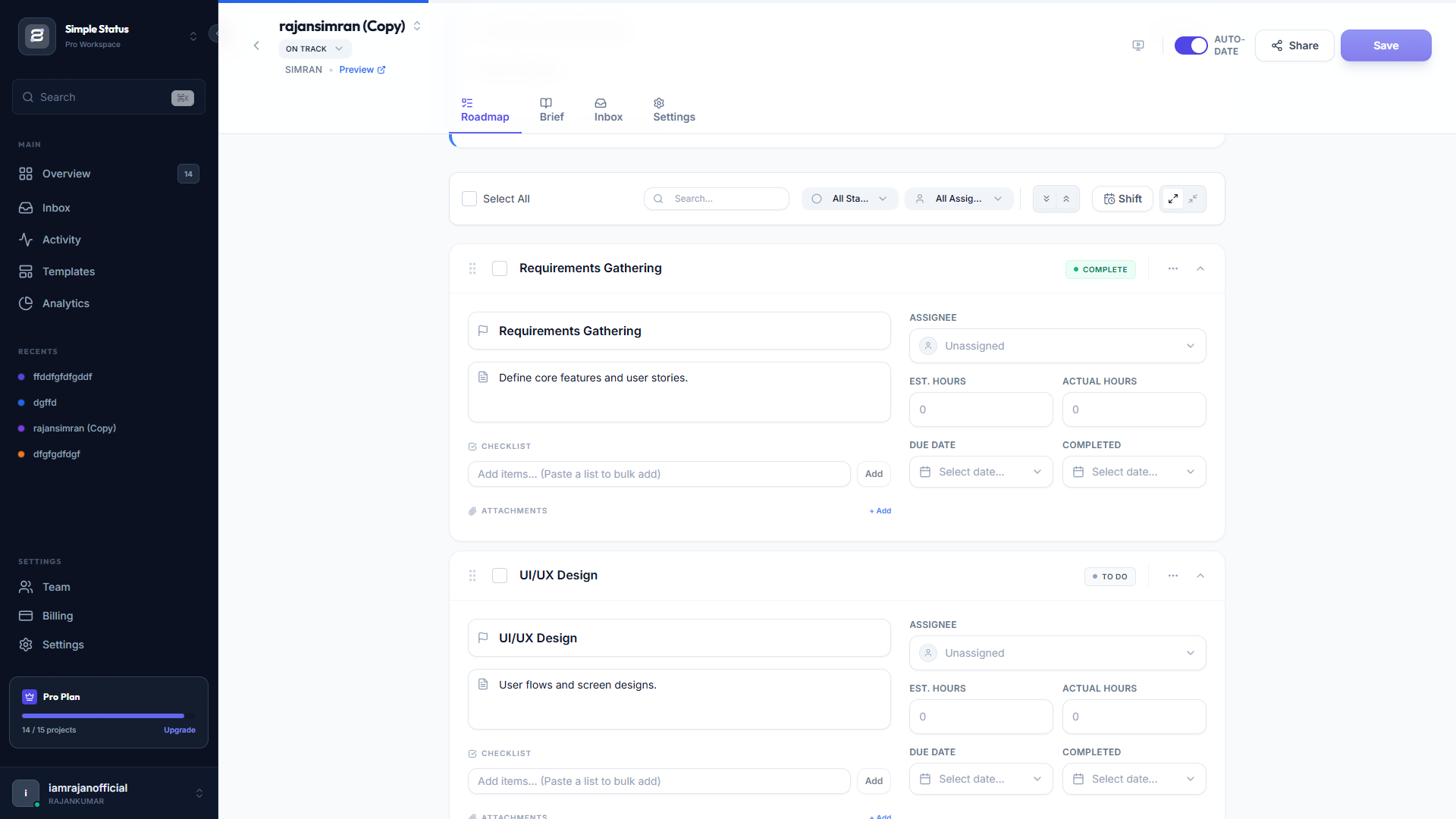 Simple Status - Screenshot 4 showing product features and functionality