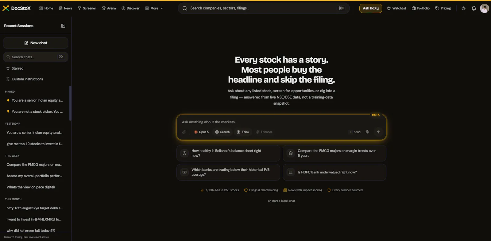 DocStoX screenshot 4