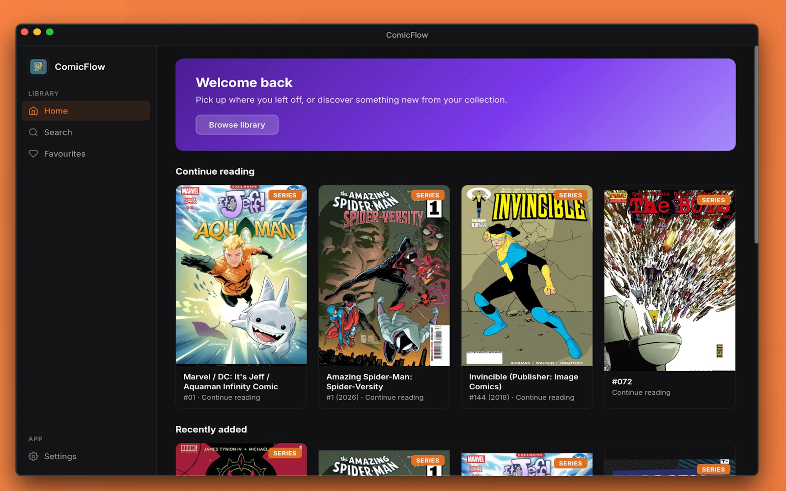 ComicFlow screenshot 1