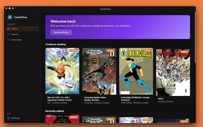 ComicFlow screenshot 1