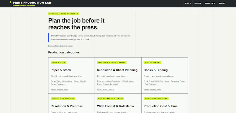 Print Production Lab screenshot 1