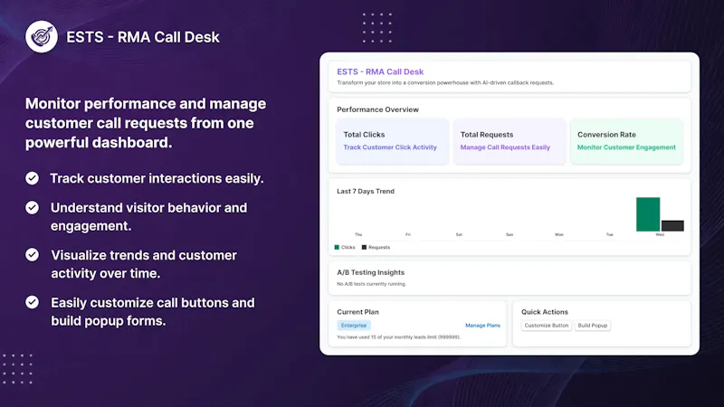 CallDesk AI for Shopify screenshot 1