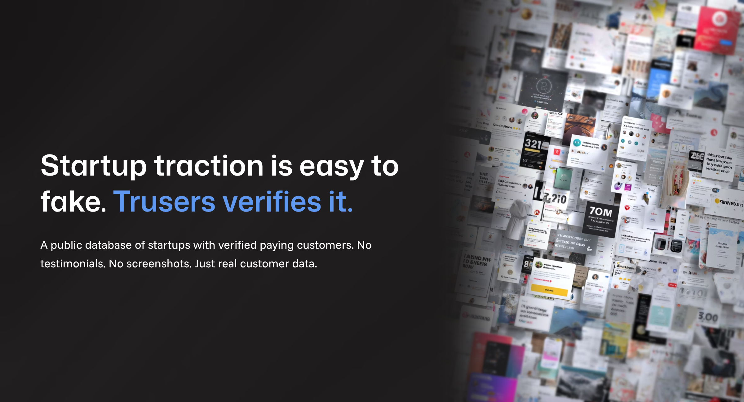 Trusers - Main product screenshot demonstrating key features and user interface