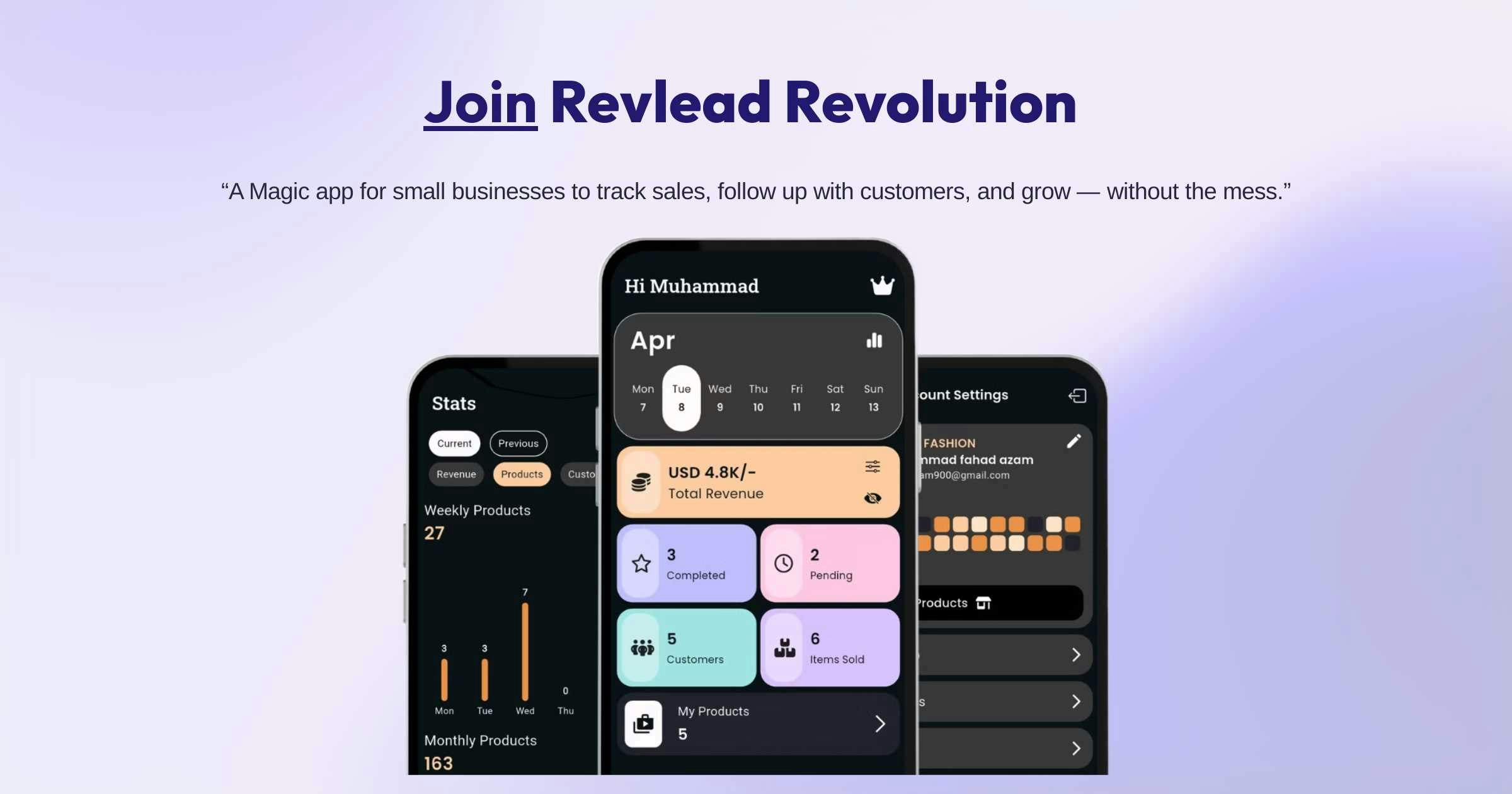 Revlead - Все в одном менеджер по продажам и клиенту для бизнеса медиа 1