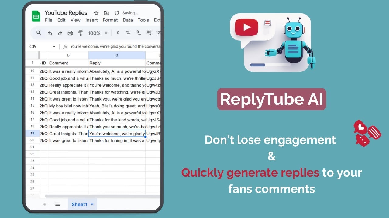 ReplyTube AI - YouTube Replies Generator gallery image