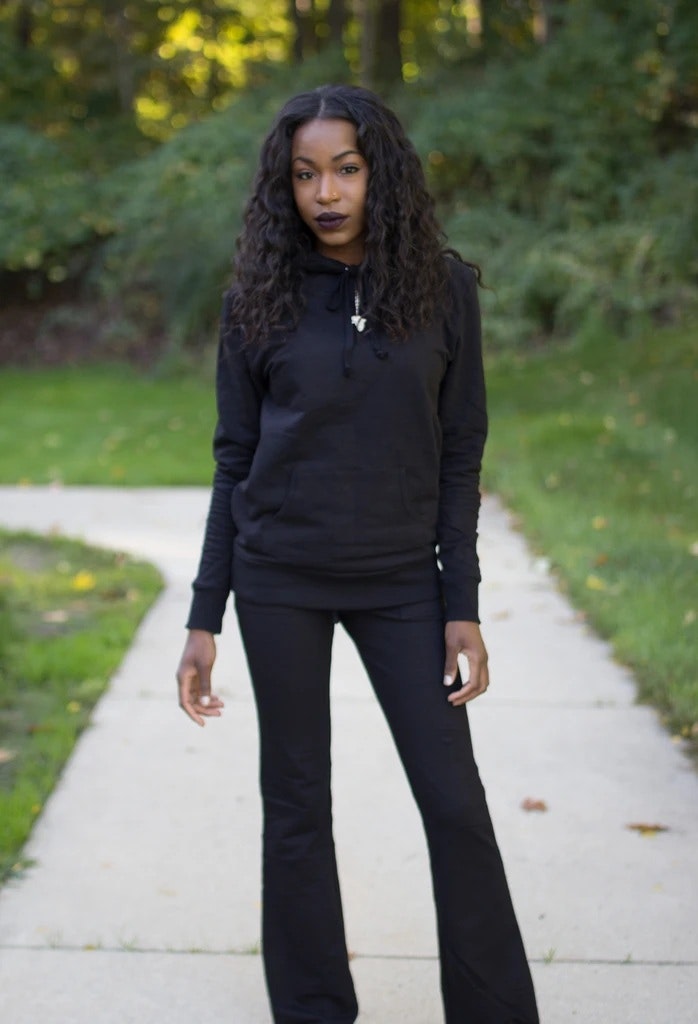 Fall For Me Women's Black Jogging Set
