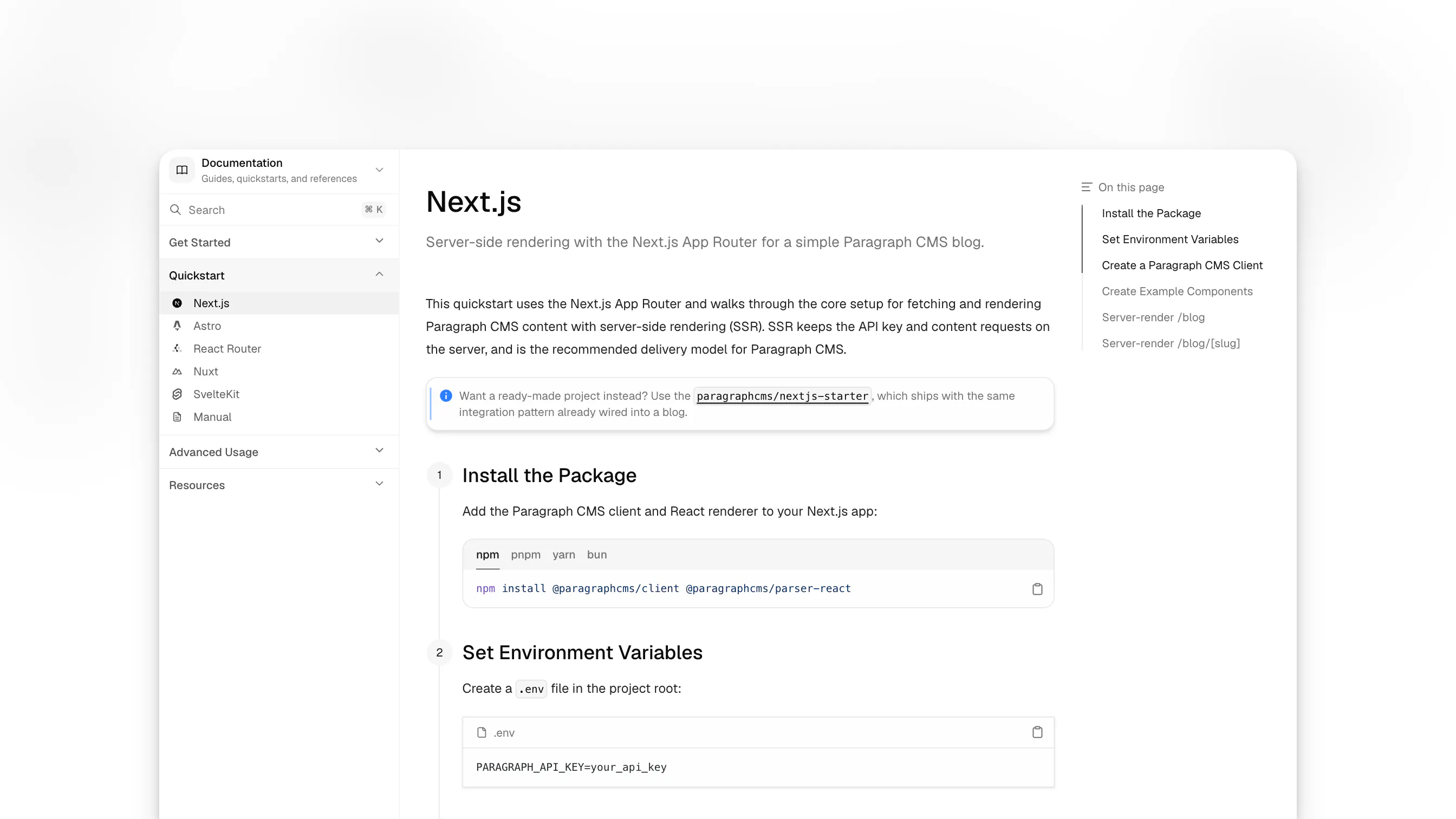 Paragraph CMS gallery image