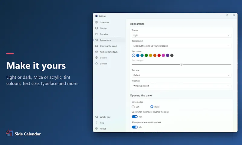 Side Calendar for Windows screenshot 8