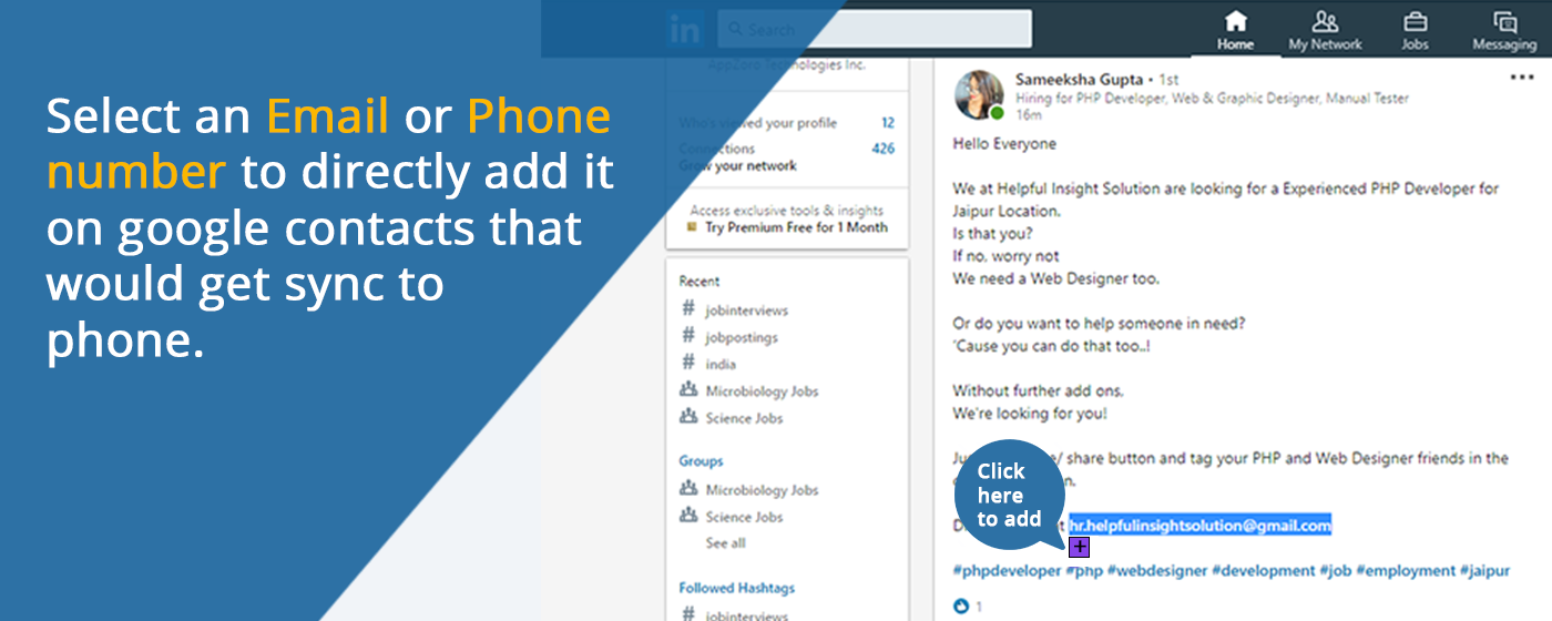 Save to Google Contacts gallery image
