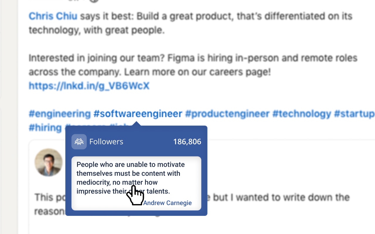 LinkedIn Hashtag Analytics 2.0 - Выращивать свою аудиторию LinkedIn с хэштегом медиа 3