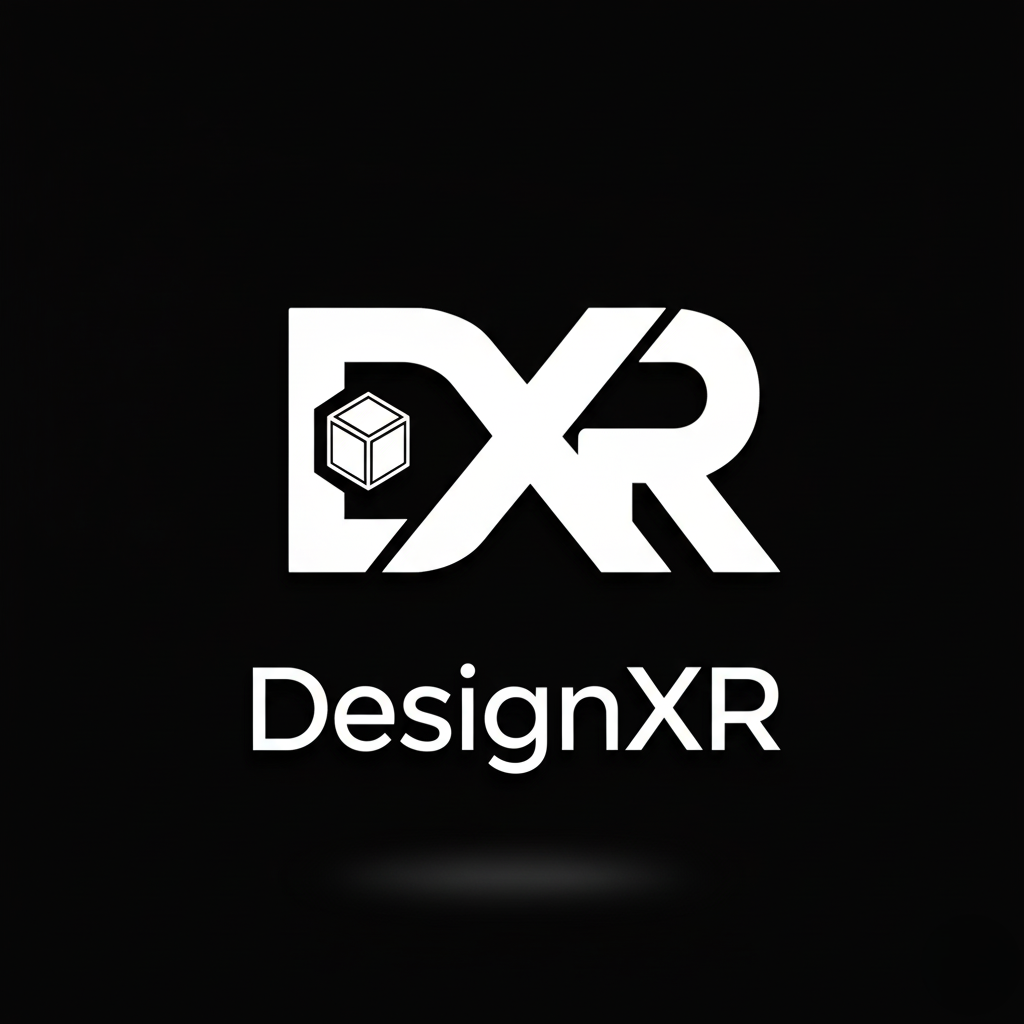 DesignXR - Product Hunt launch logo and brand identity
