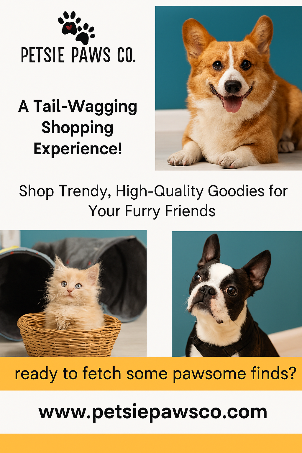 PetsiePaws Co. - Product Hunt launch logo