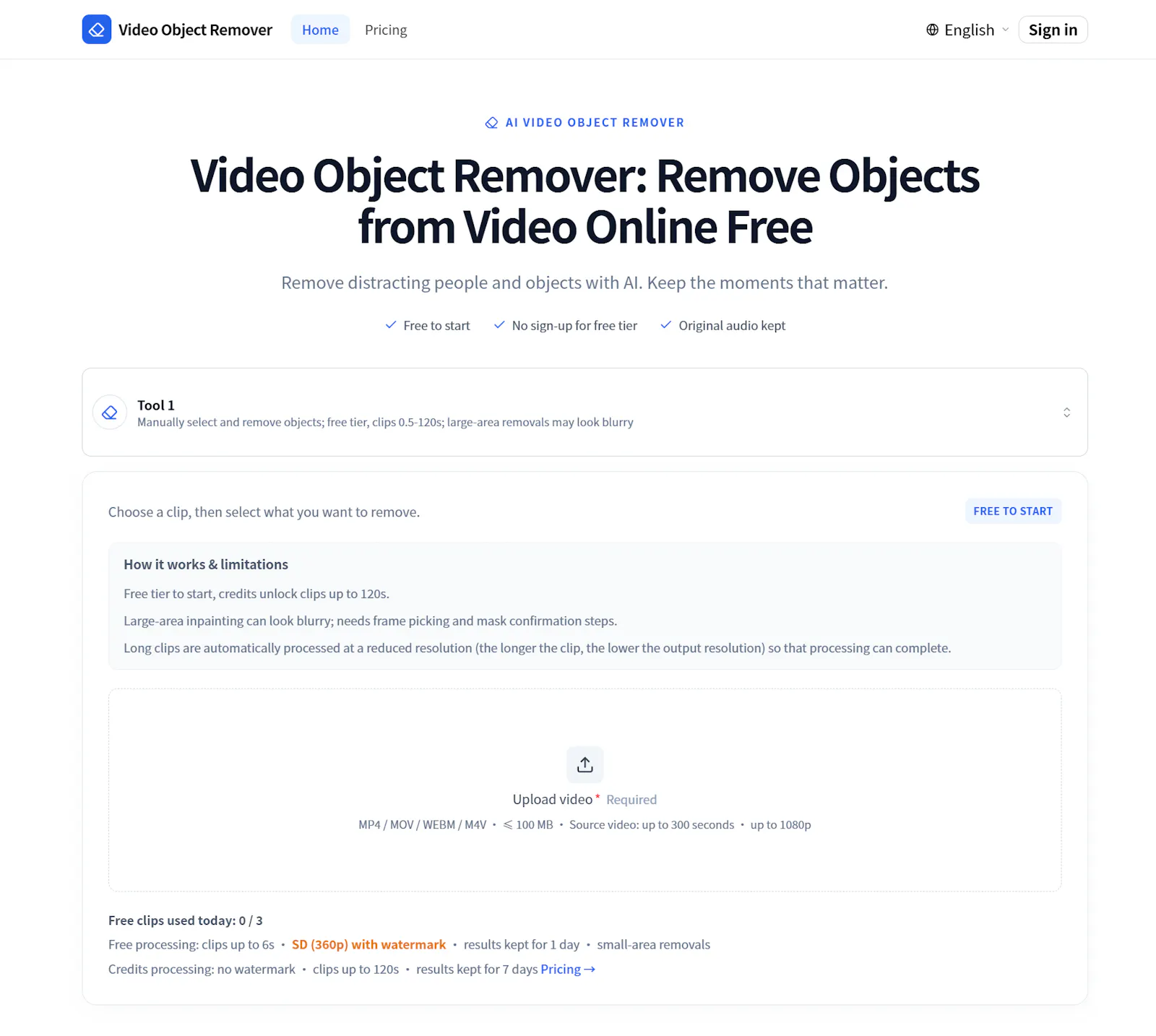 Video Object Remover screenshot 1