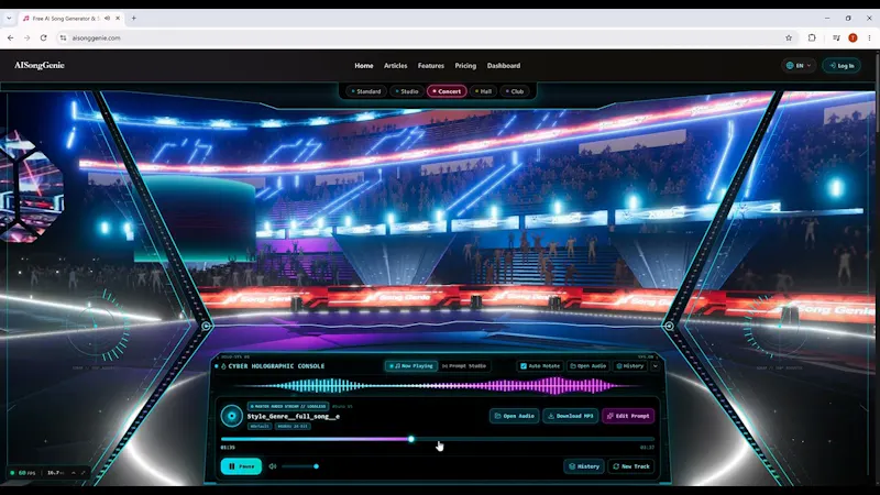 AISongGenie3D screenshot 1 (video preview)