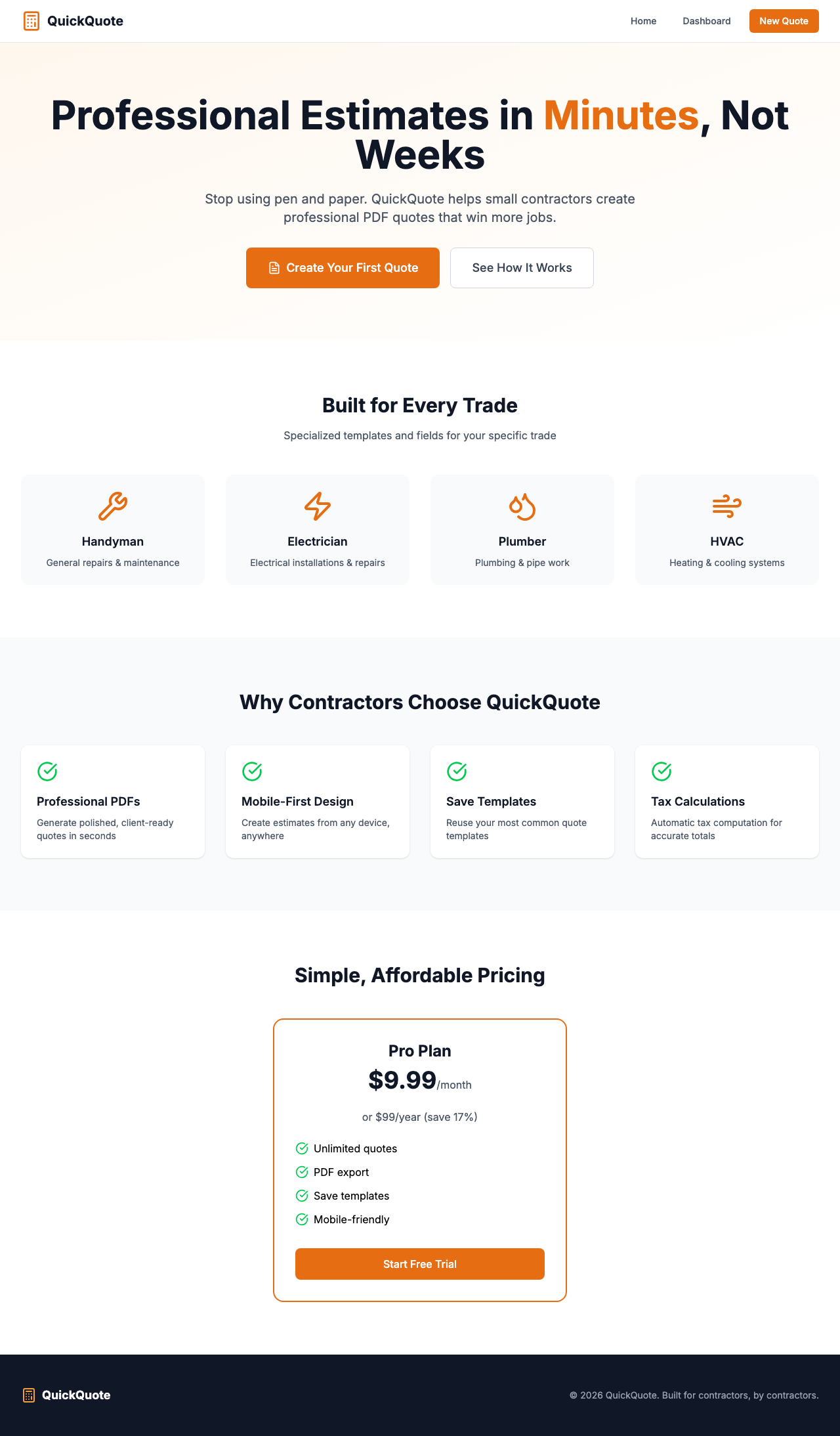 QuickQuote - Product Hunt launch logo and brand identity