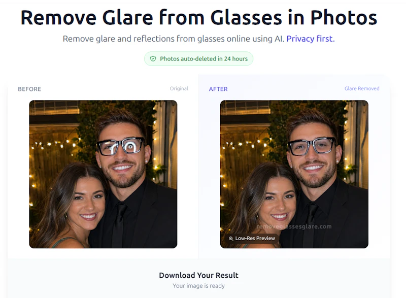 RemoveGlassesGlare screenshot 3