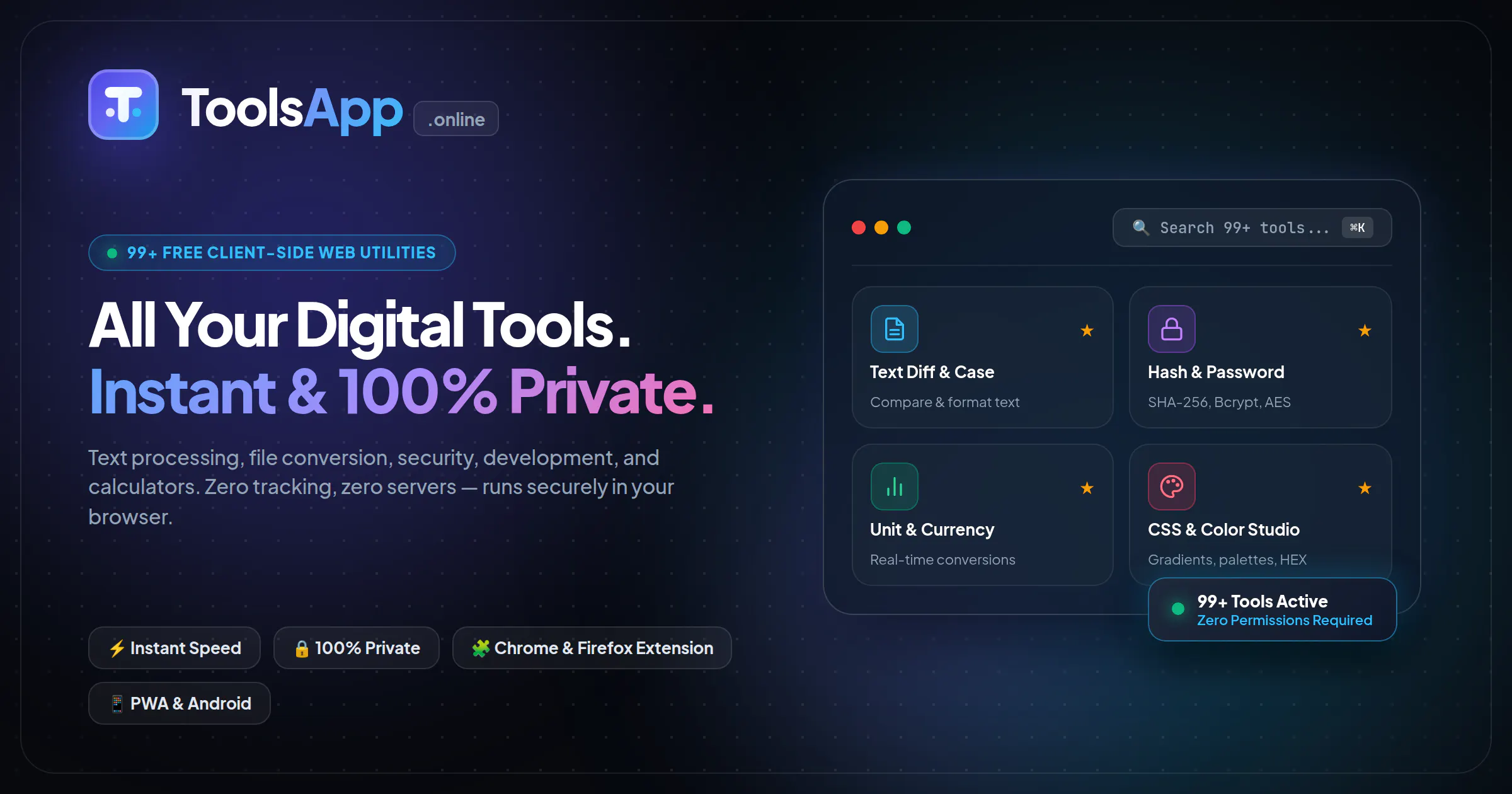 ToolsApp screenshot