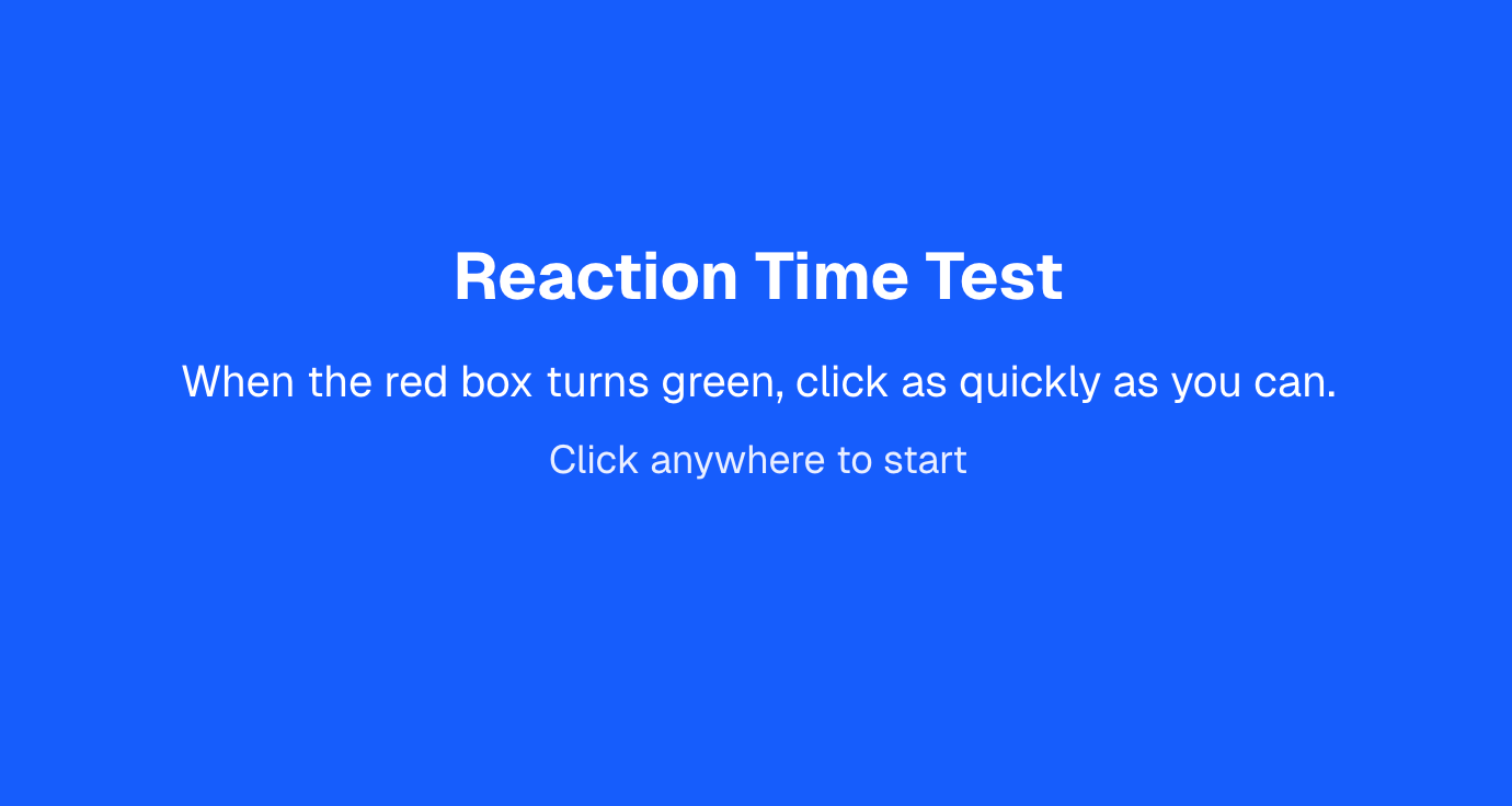 Reaction Time Test