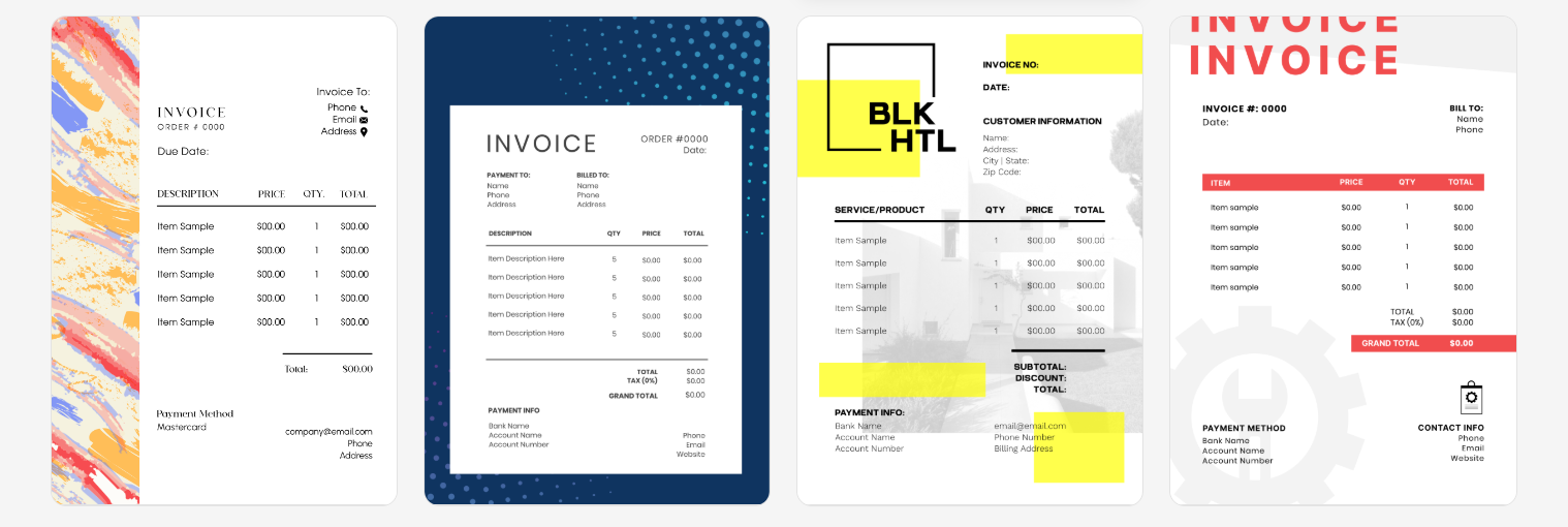 Design.com Invoices Maker gallery image