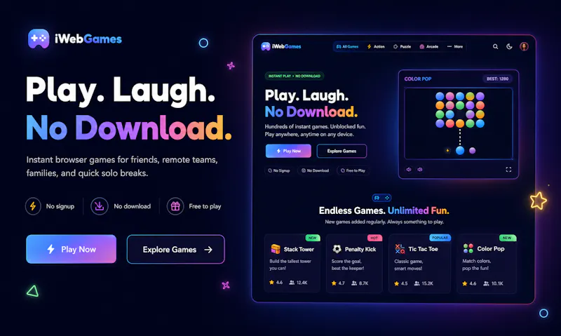 iWebGames screenshot 2