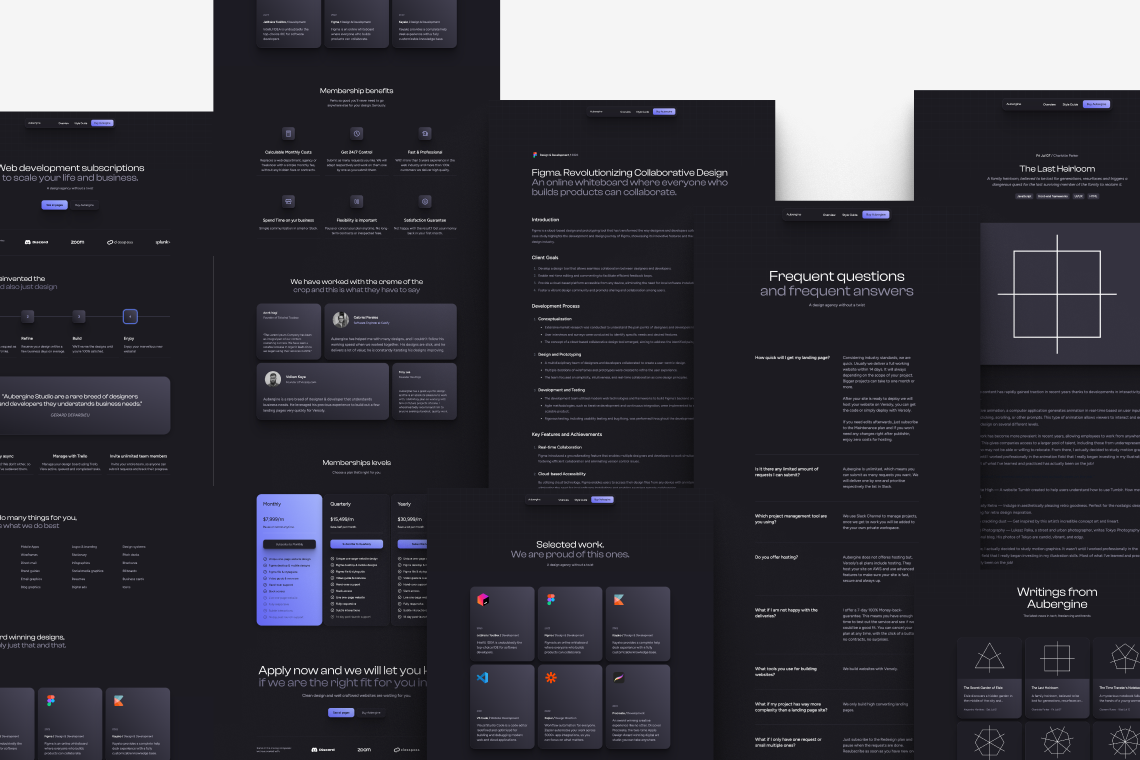 startuptile Aubergine -A cool agency theme built with Astro Tailwind CSS & MDX