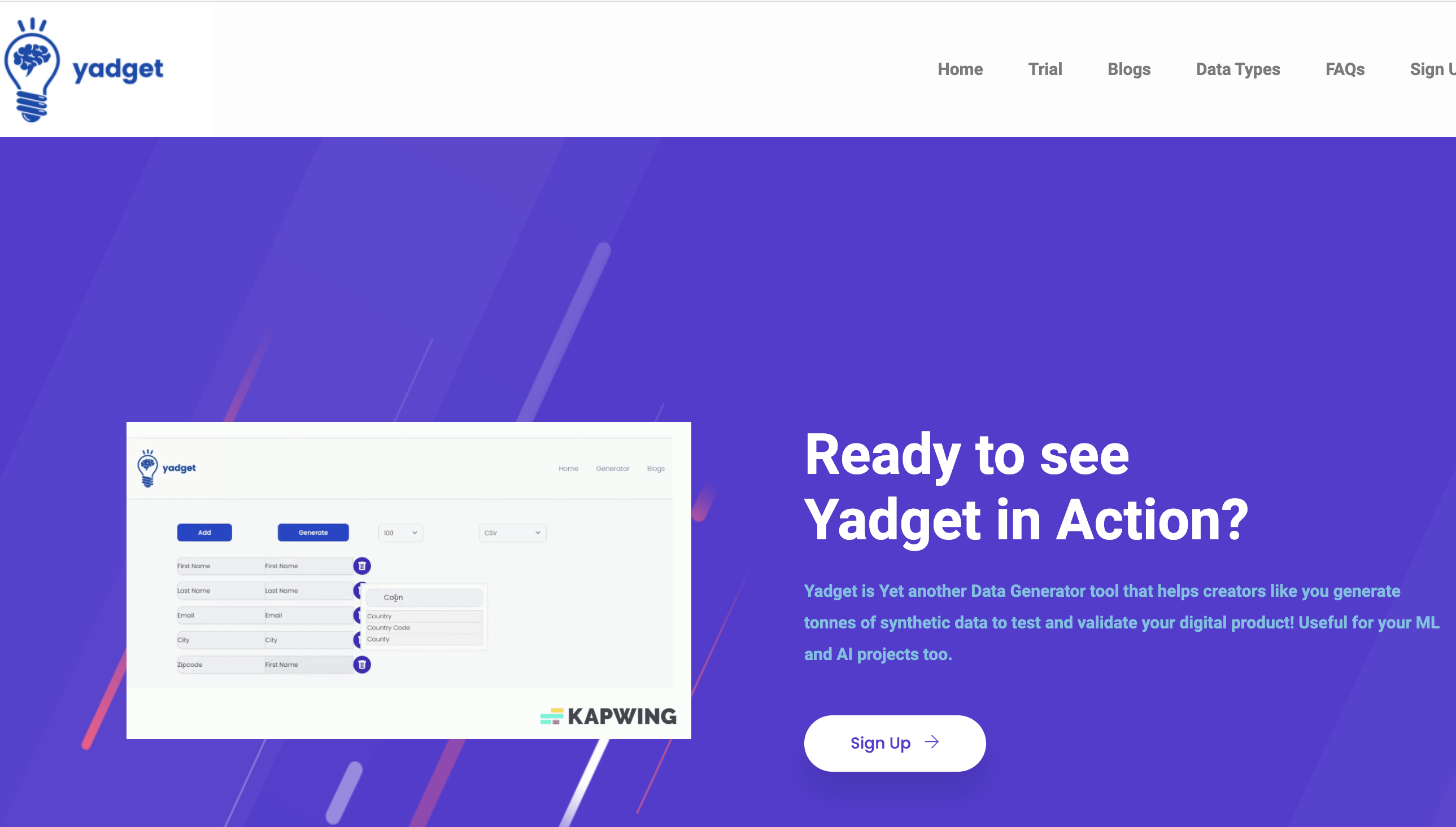 Yadget - ML & AI testinizi güvenilir sentetik verilerle hızlandırın medya 2