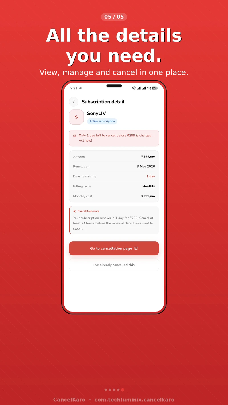 CancelKaro - Trial Tracker screenshot 3