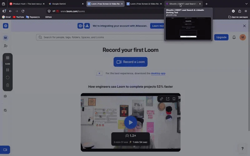 GhostIn screenshot 1 (video preview)