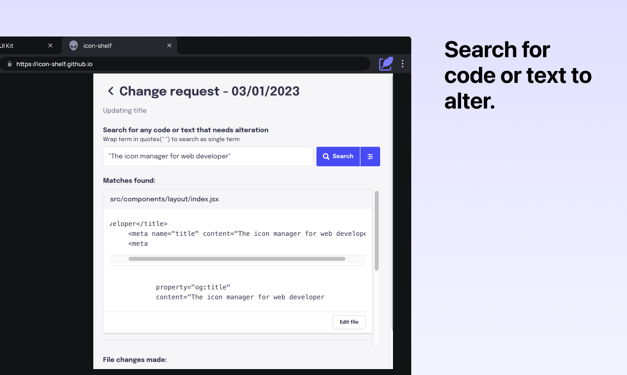 Quellpatch - Code -Editor als Chrome -Erweiterung zum Optimierungsquellcode. Medien 3