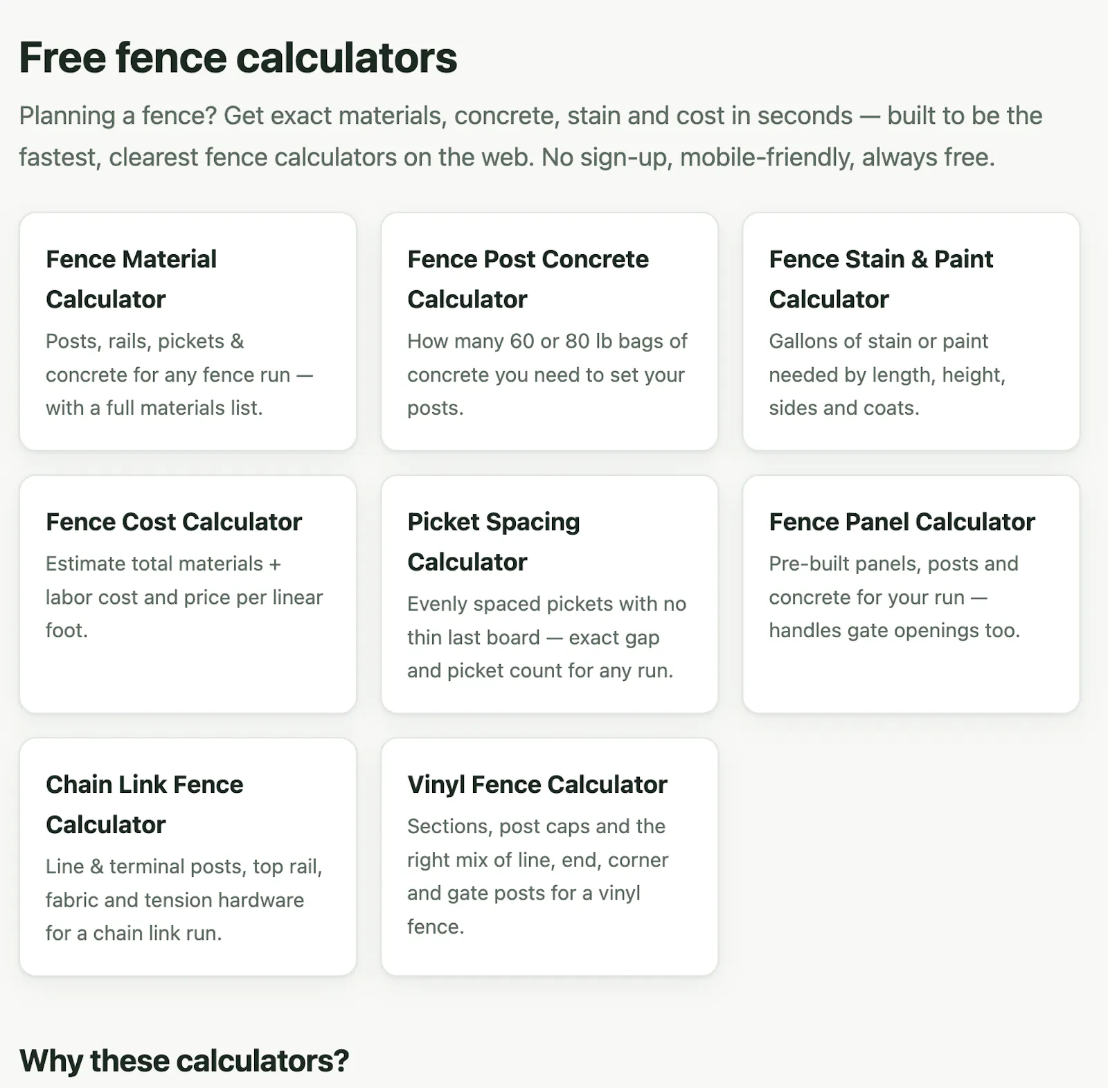 FenceTally screenshot 1