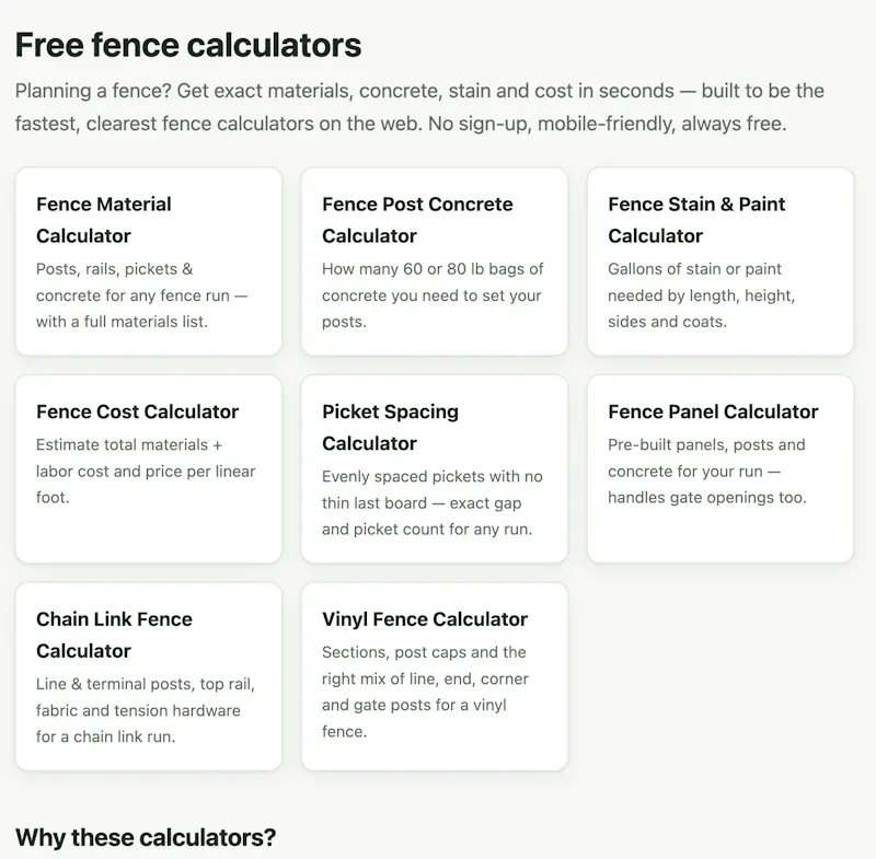 FenceTally screenshot 1