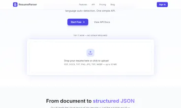ResumeParser gallery image
