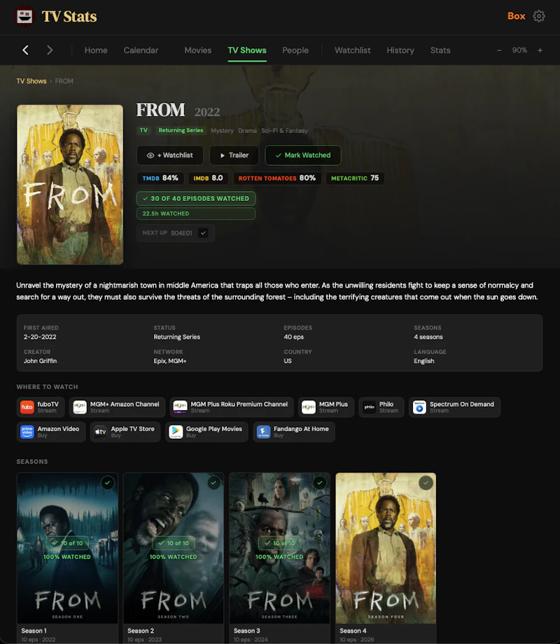 TV Stats for macOS - Free Movie Tracker screenshot 9